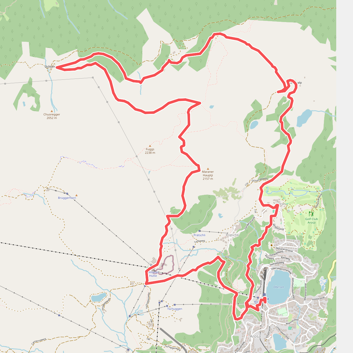 Arosa-Ochsenalp Rundtour