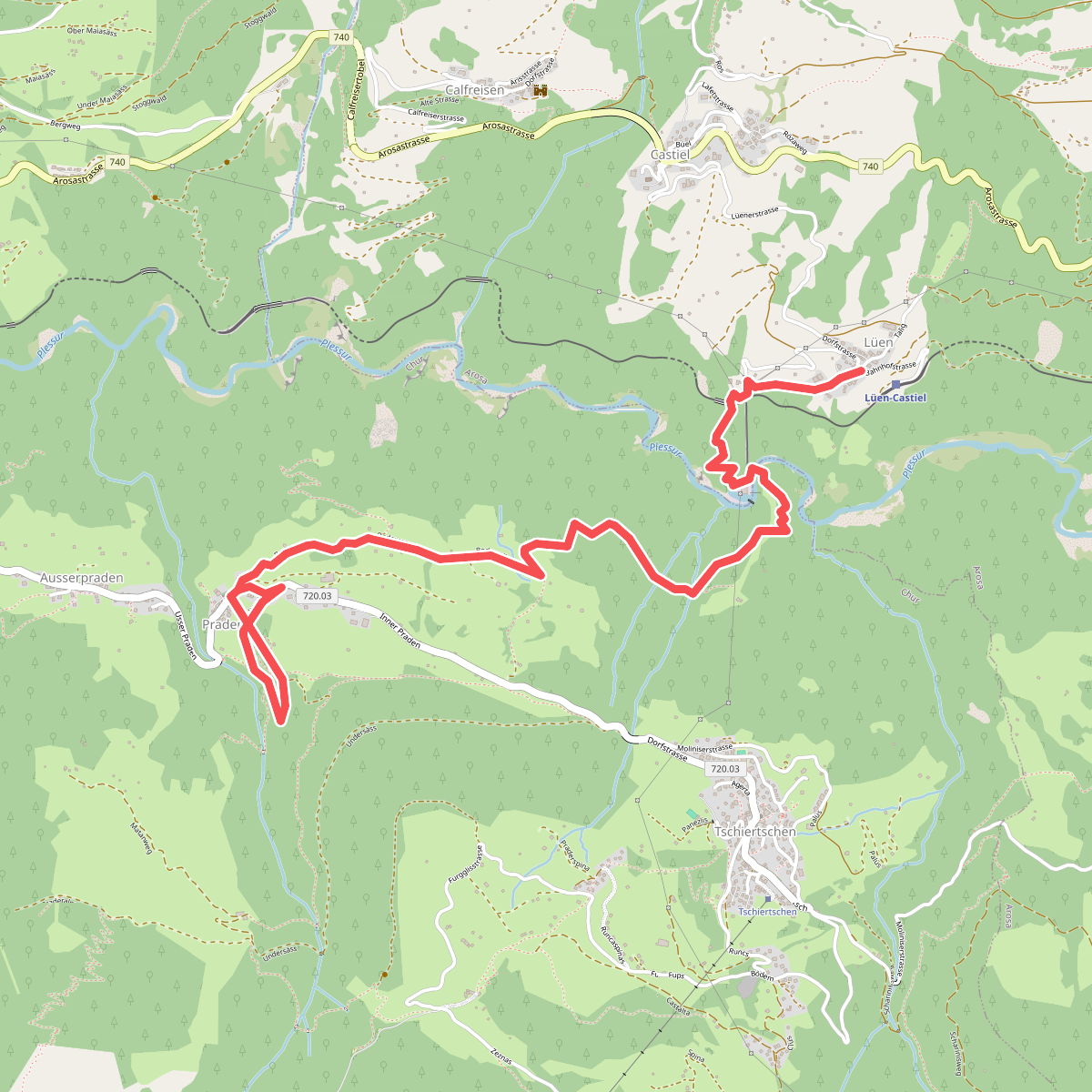BAW Bündner Wanderwege (um Praden)