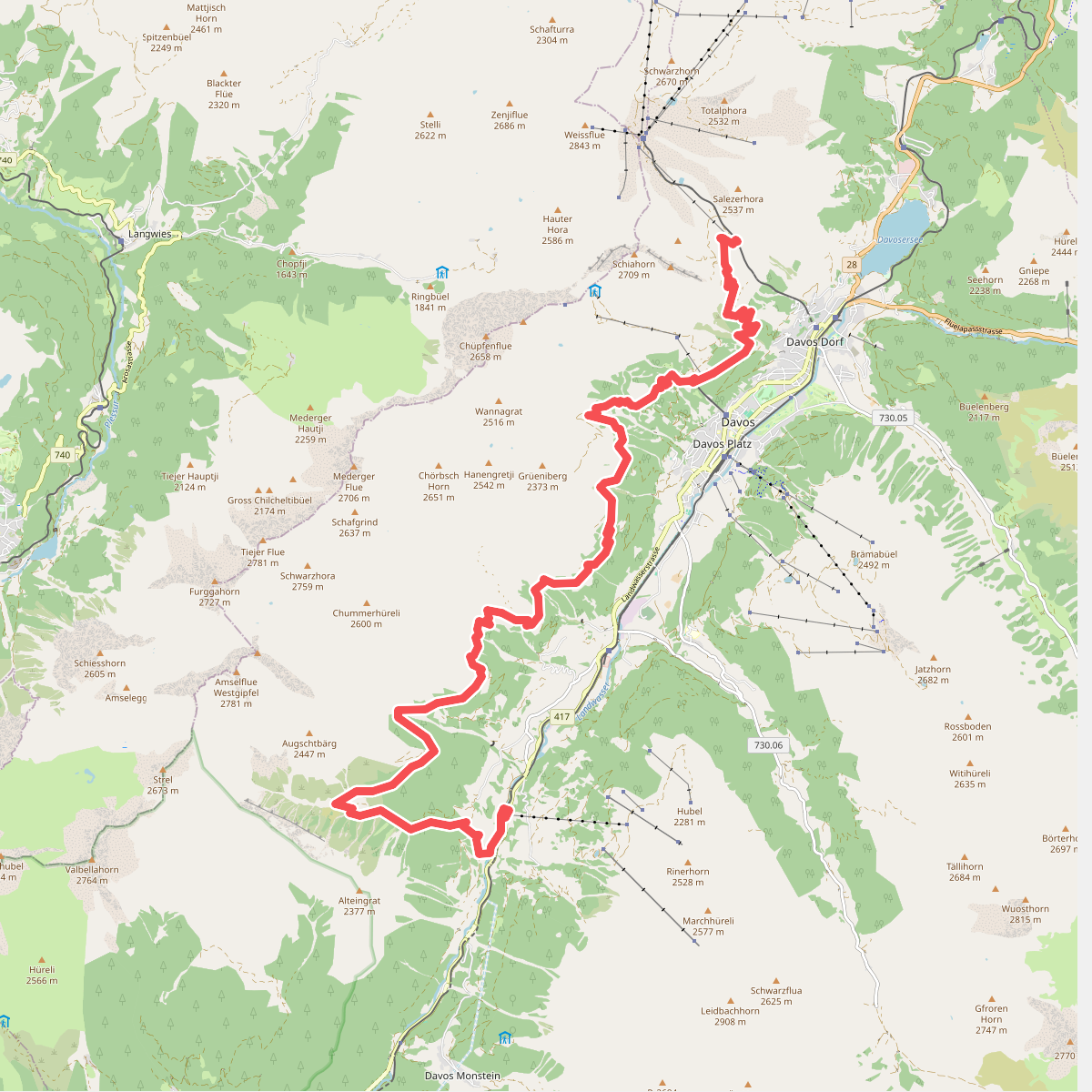Alpenweg Davos