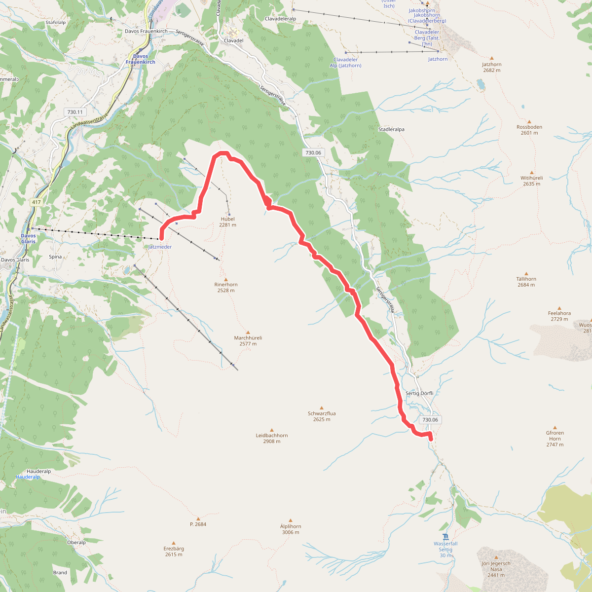 Sertig Sand - Jetzmeder Rinerhorn