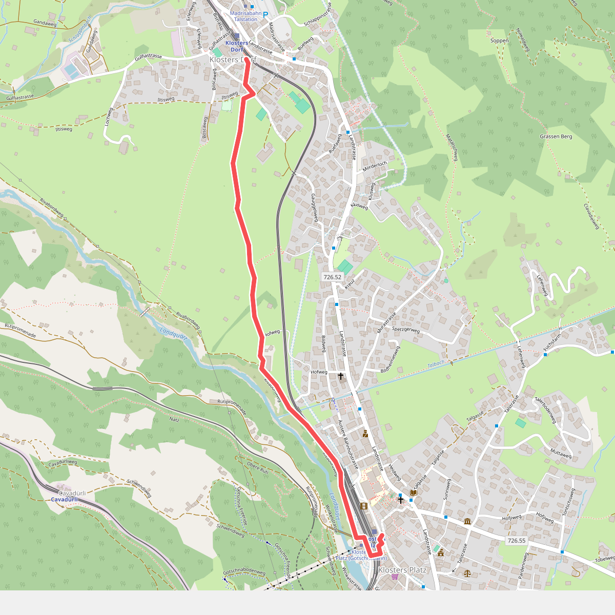 Klosters Platz - Klosters Dorf