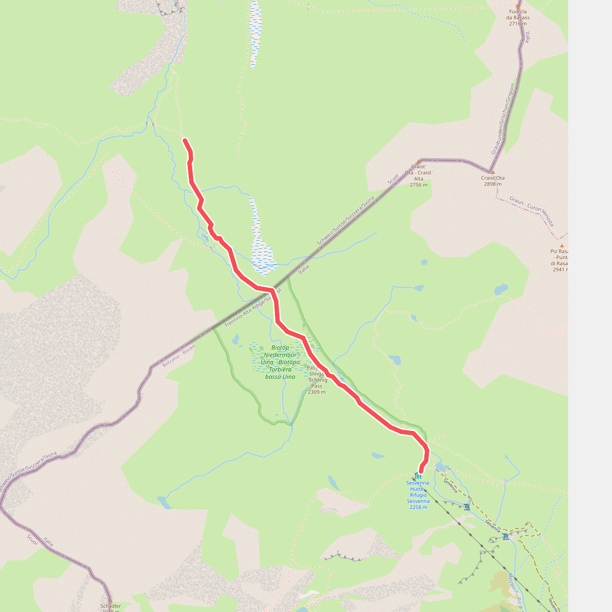 Alp Sursass - Sesvennahütte AVS