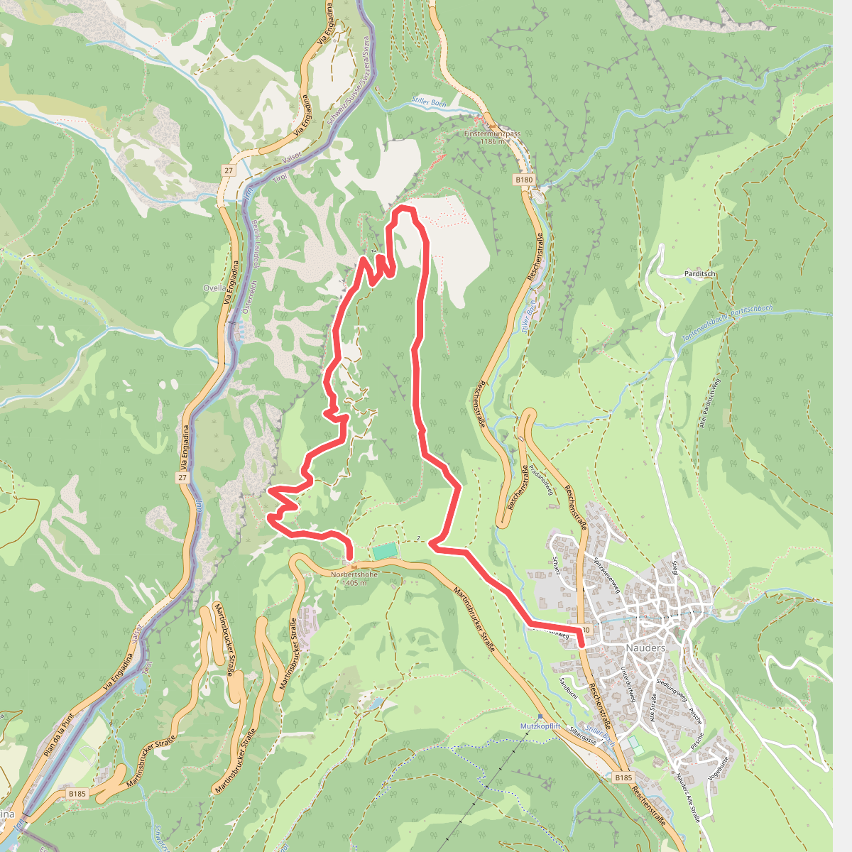 Nauders Wanderweg Nr. 2