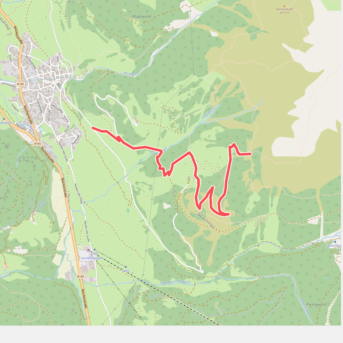 Nauders Wanderweg Nr. 26