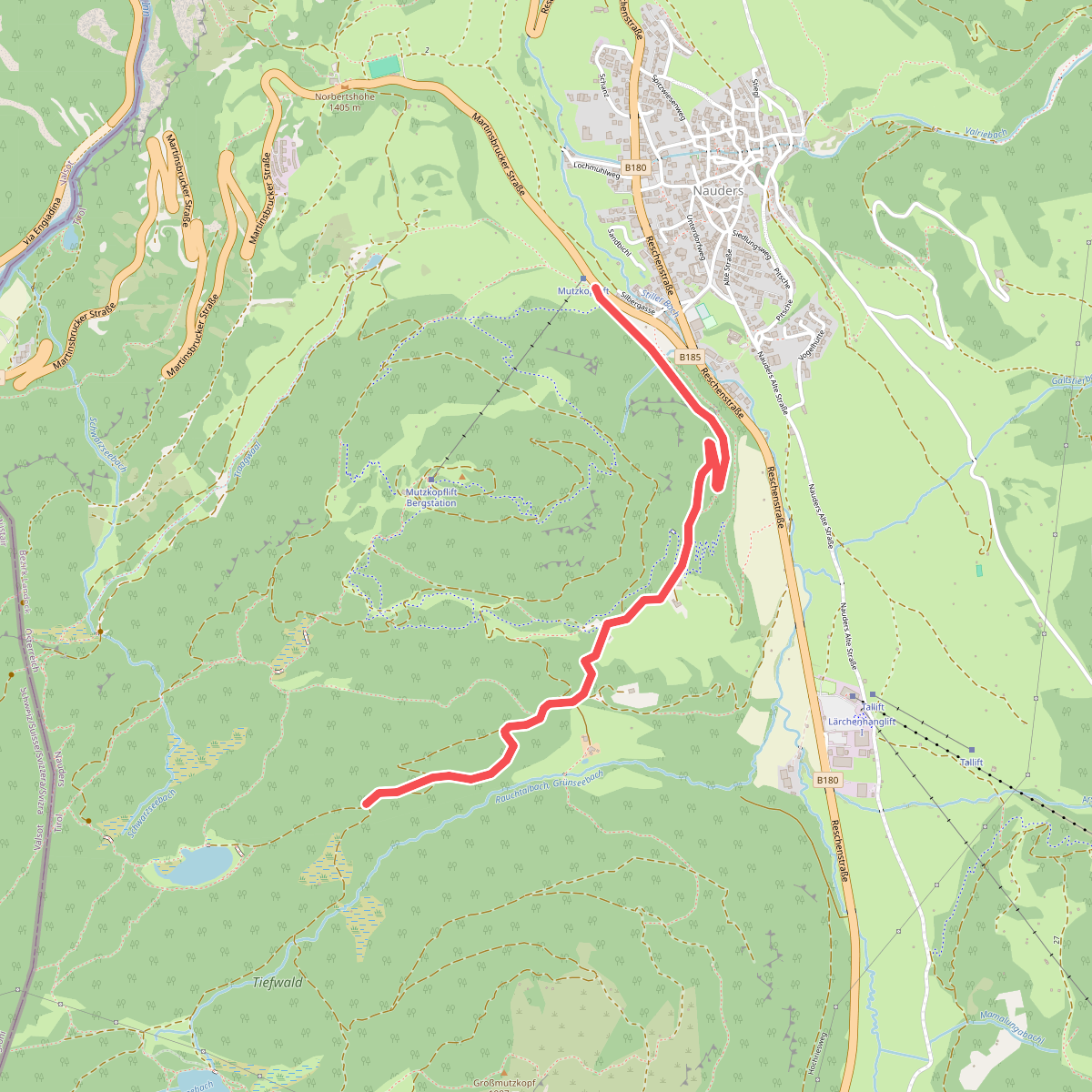Nauders Wanderweg Nr. 5