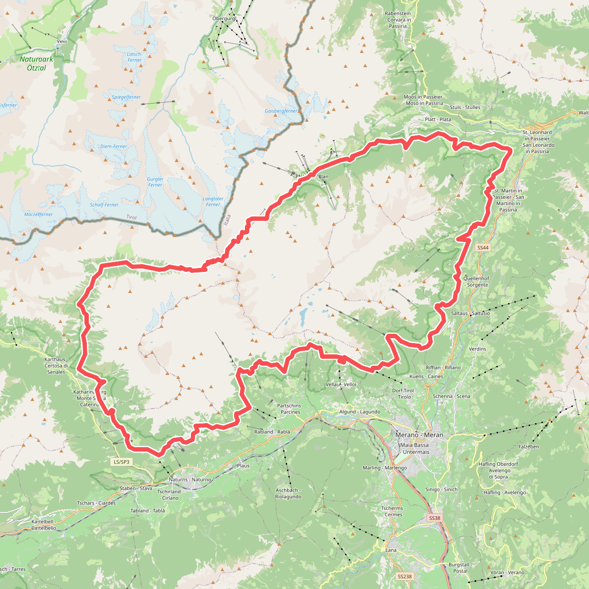 Meraner Höhenweg - Alta Via di Merano