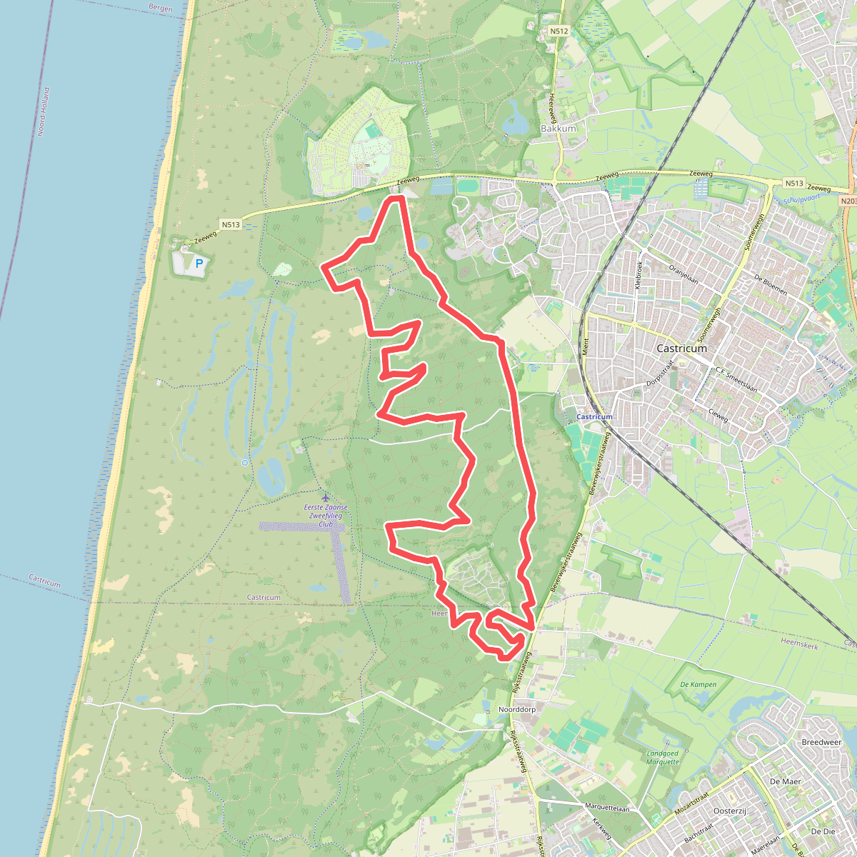 De beschutte ronde (duinroute van PWN)