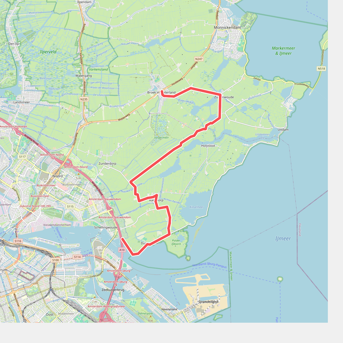 Broek in Waterland - Schellingwoud · Trekvogelpad etappe 6