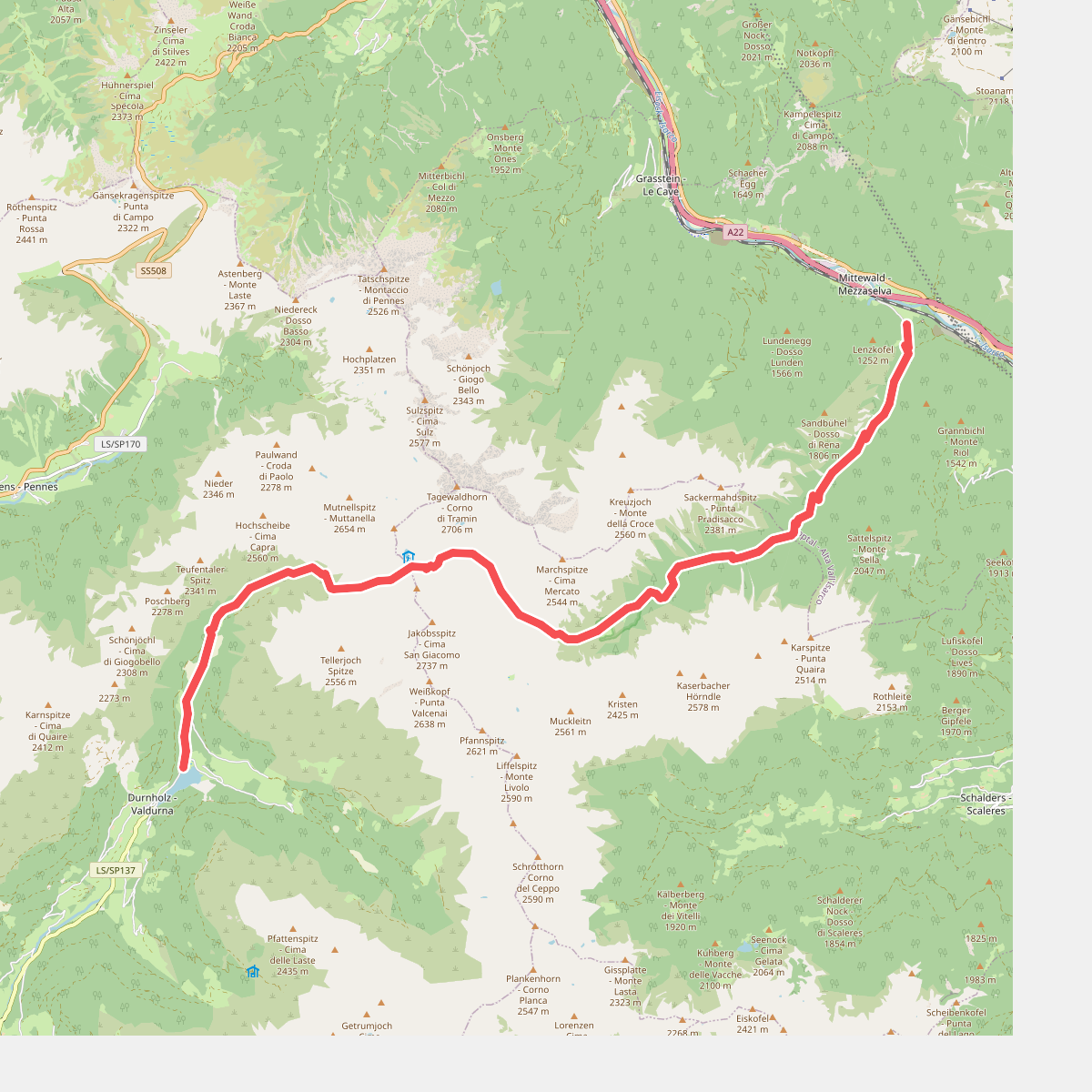 16 - Durnholz => Flaggerscharte => Mittewald