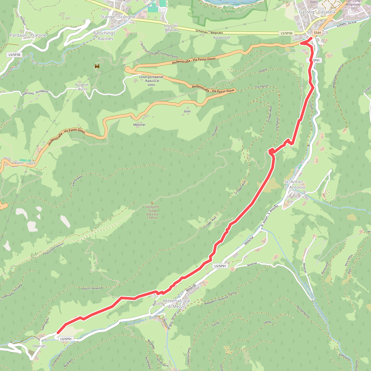 Panoramaweg Jaufental