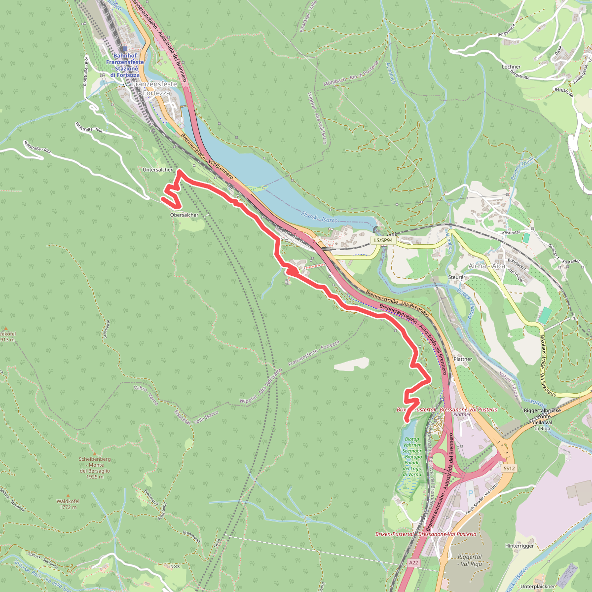 3B - Franzensfeste => Vahrner See