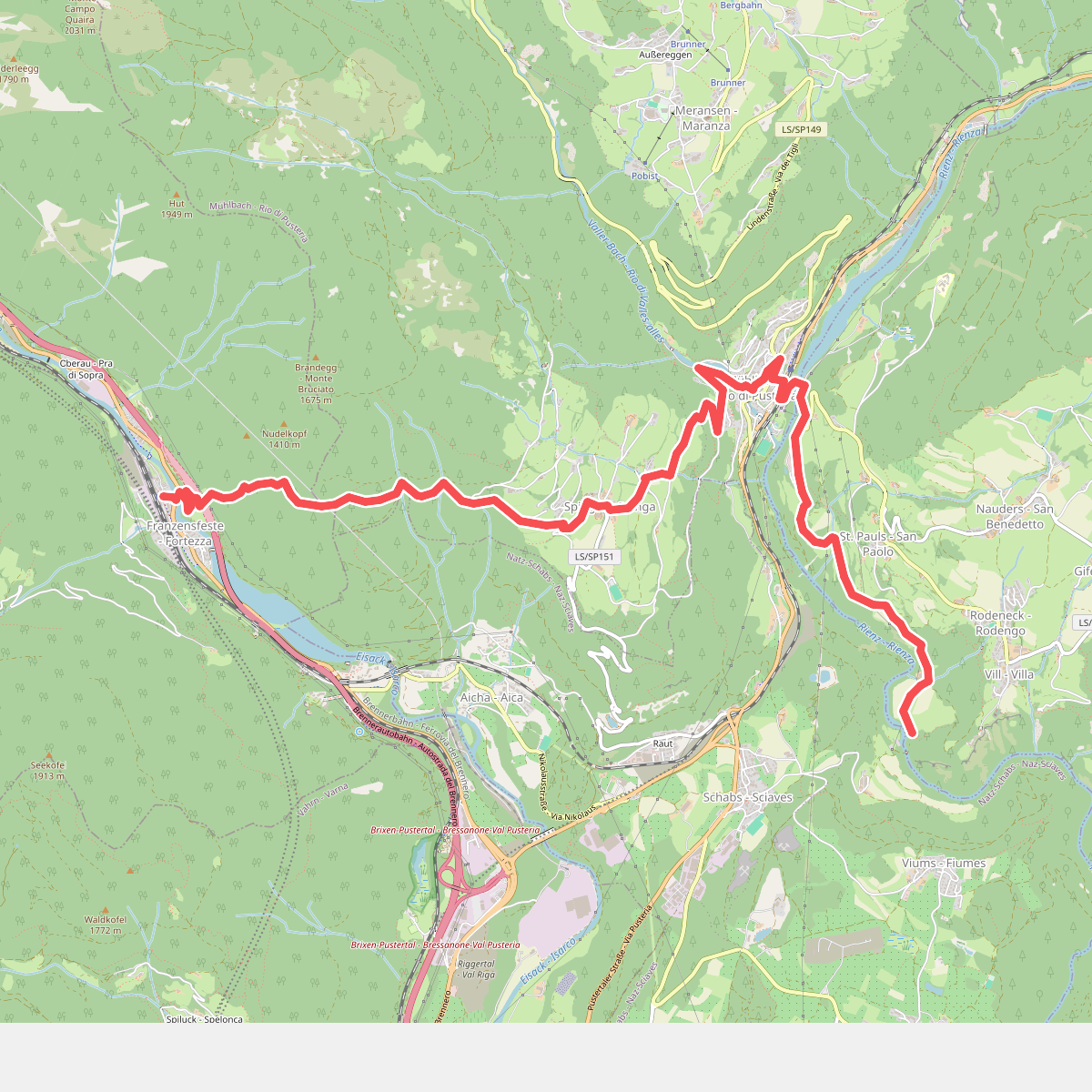 7 - Franzensfeste => Mühlbach