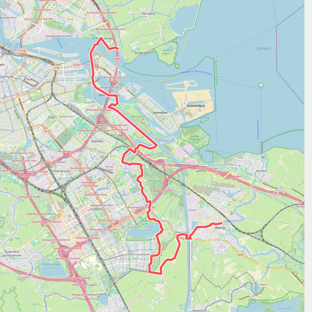 Schellingwoud - Weesp · Trekvogelpad etappe 7