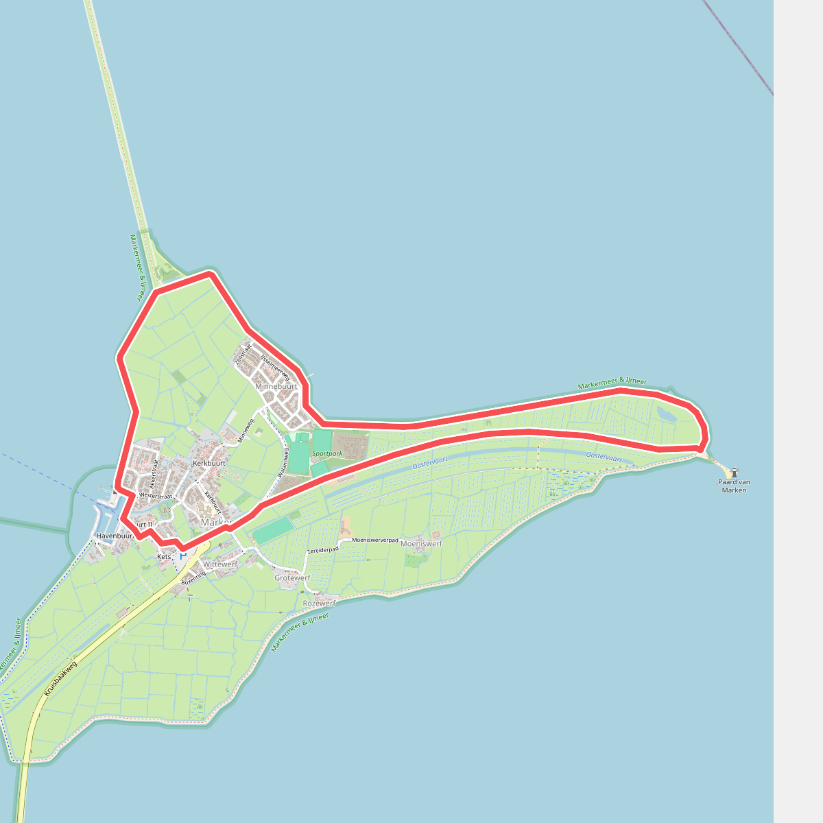 Vuurtorenroute (groen)
