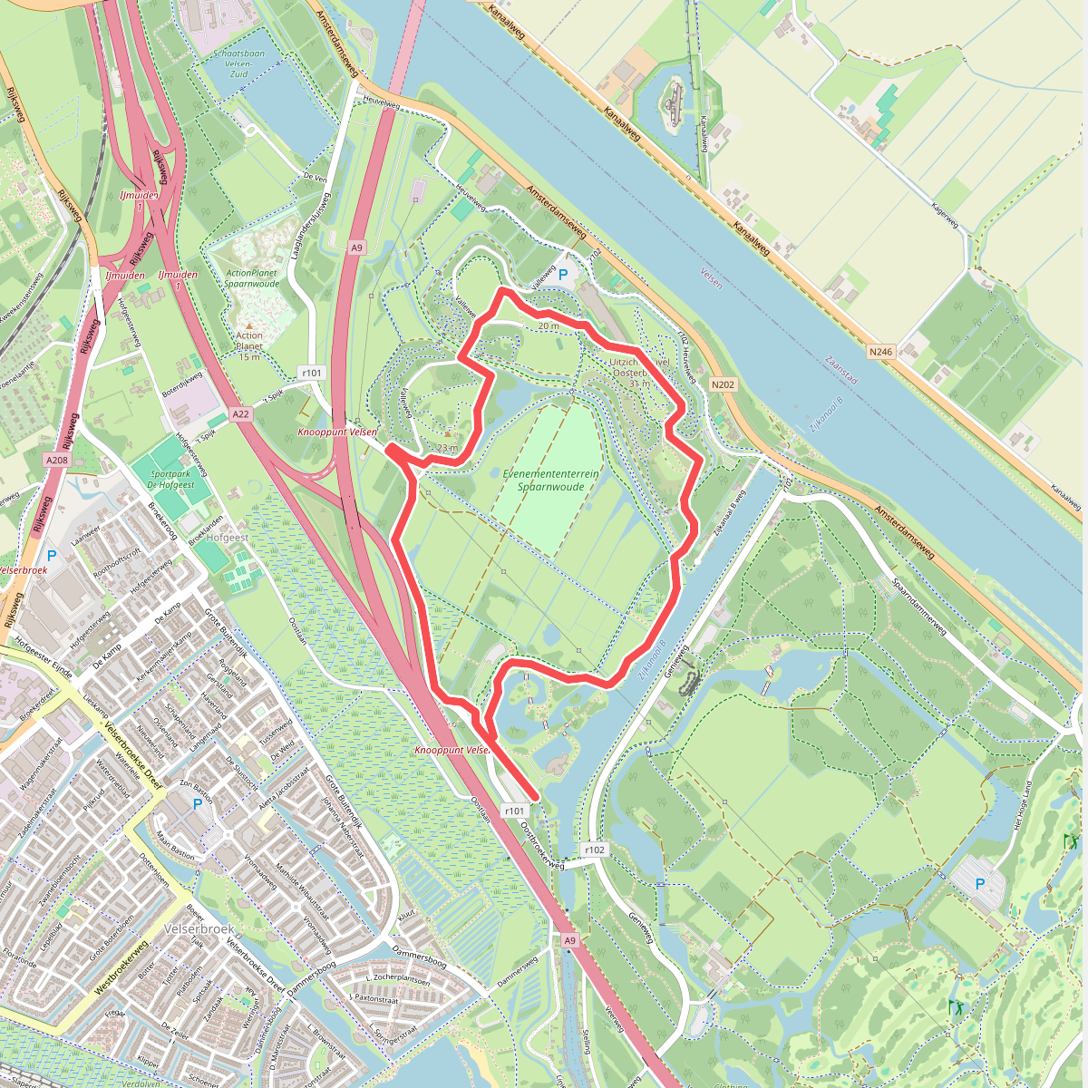 Oosterbroekroute (groen)