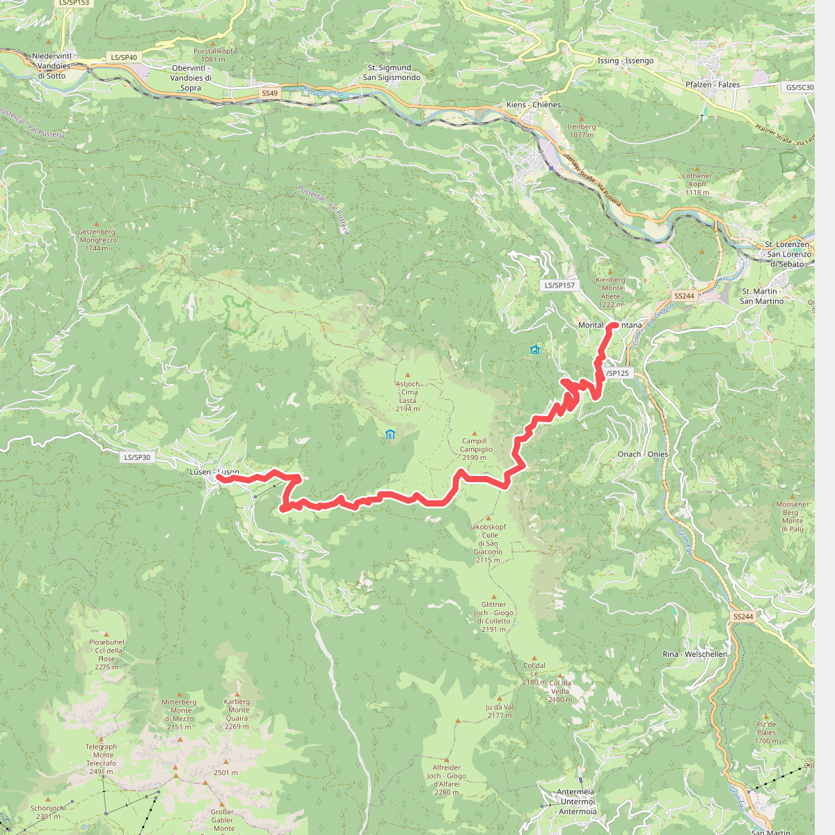 2 - Lüsen => Montal
