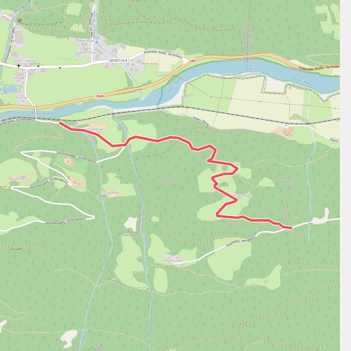 Wanderroute 8A