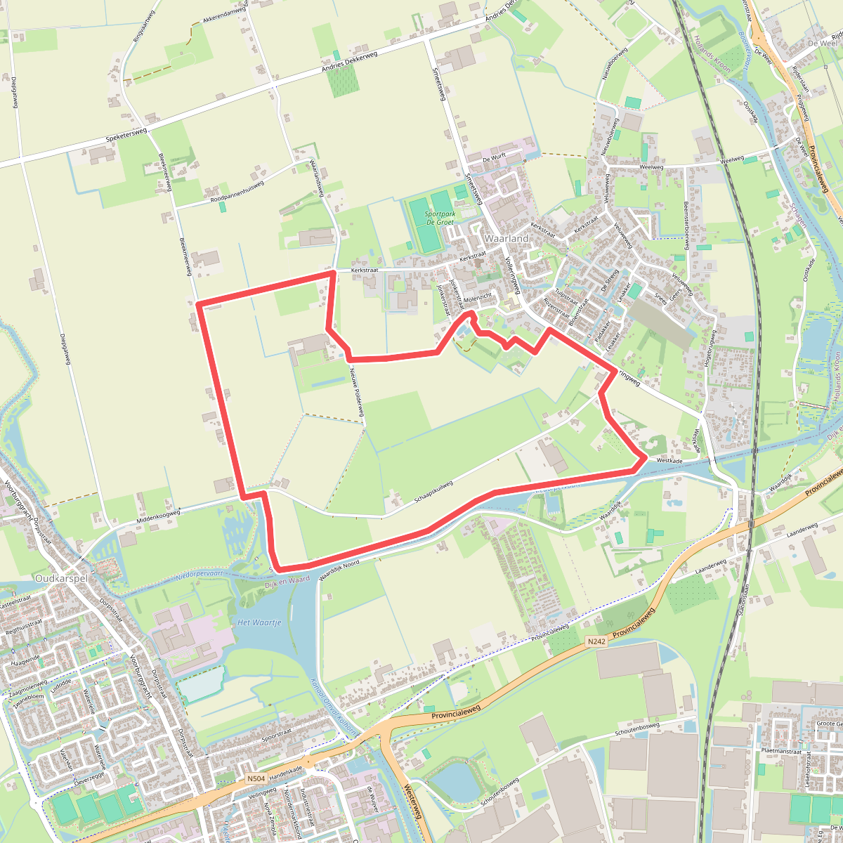 Ommetje Schaapskuilmeer (oranje)