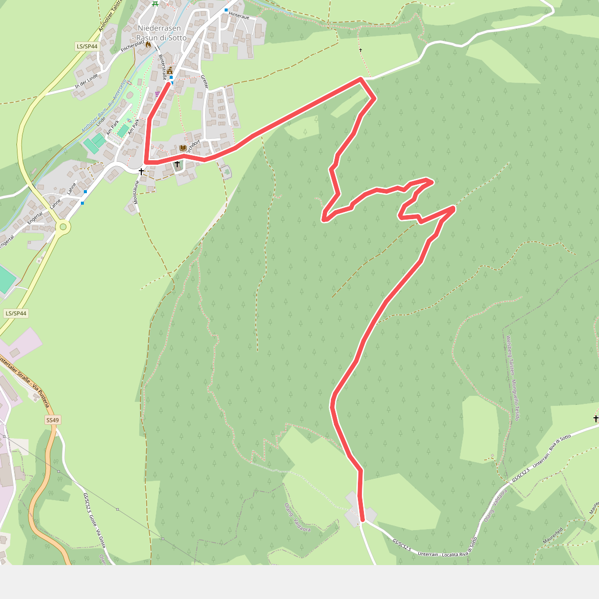 Ruinenweg Altrasen
