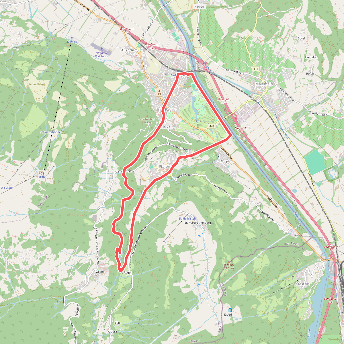 Taminaschlucht Rundweg