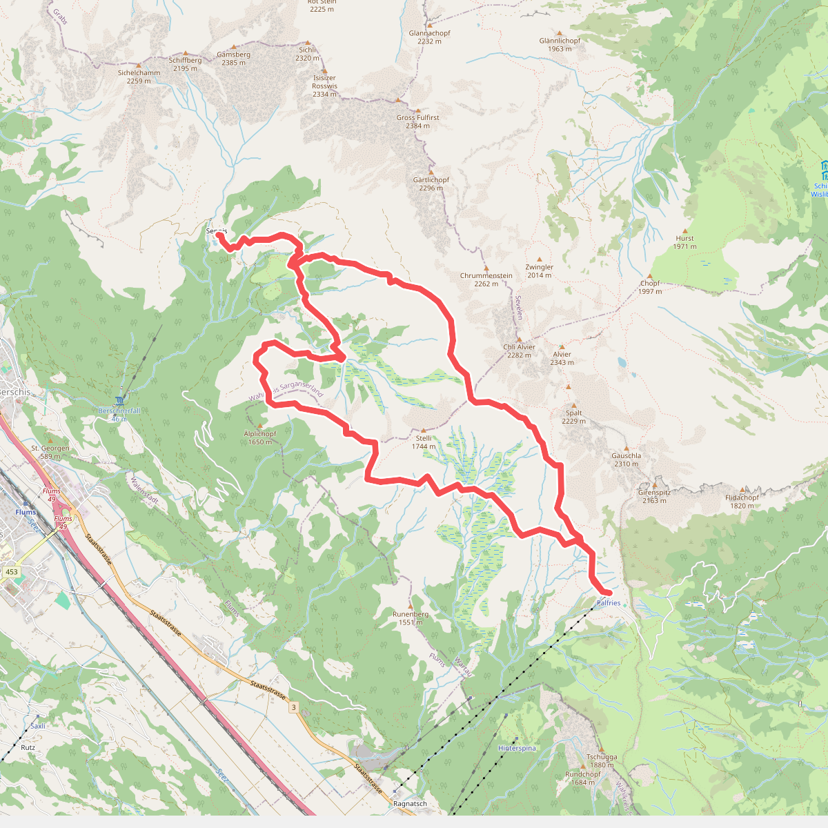 Palfries - Kurhaus Sennis Rundtour