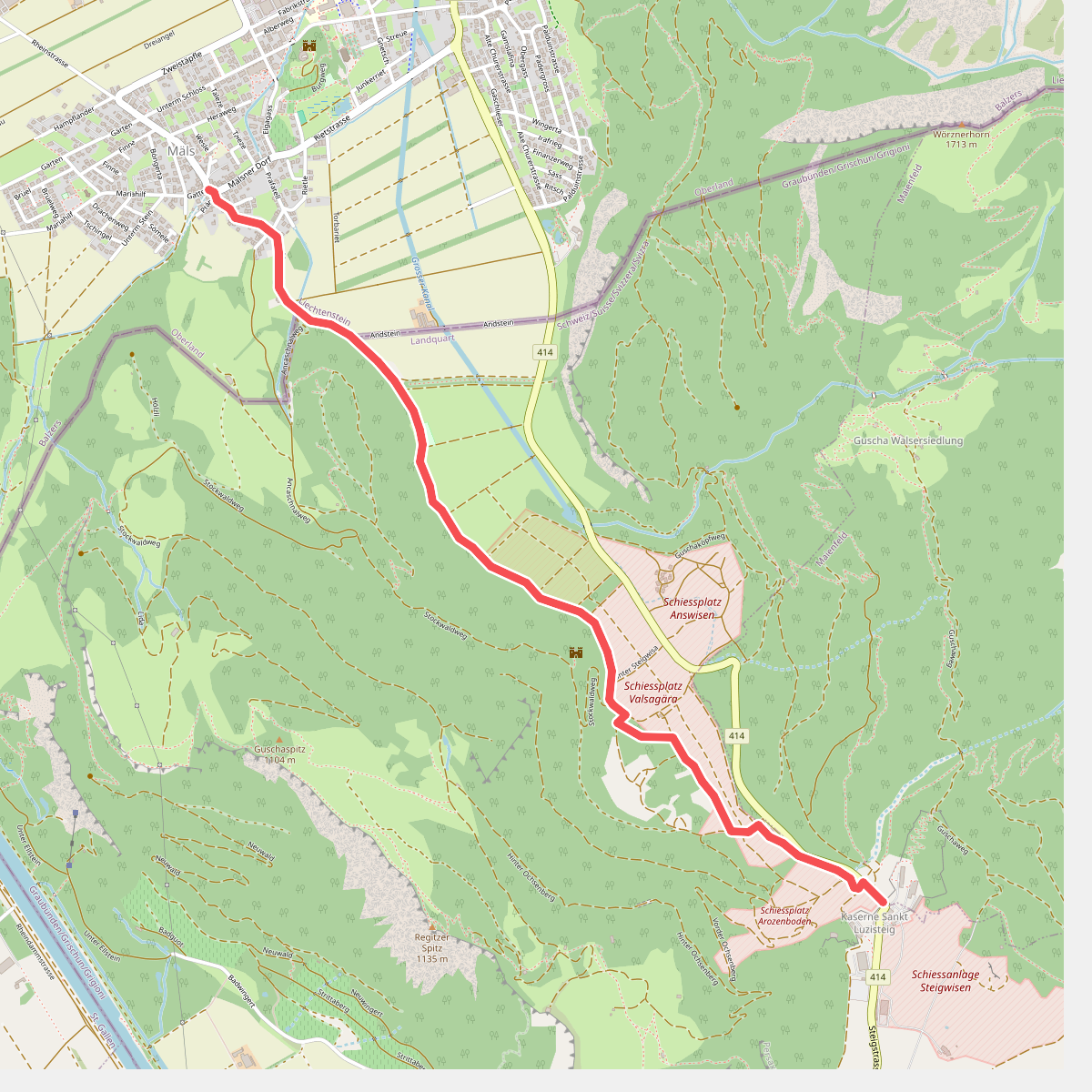 Maels - St. Luzisteig (CH)