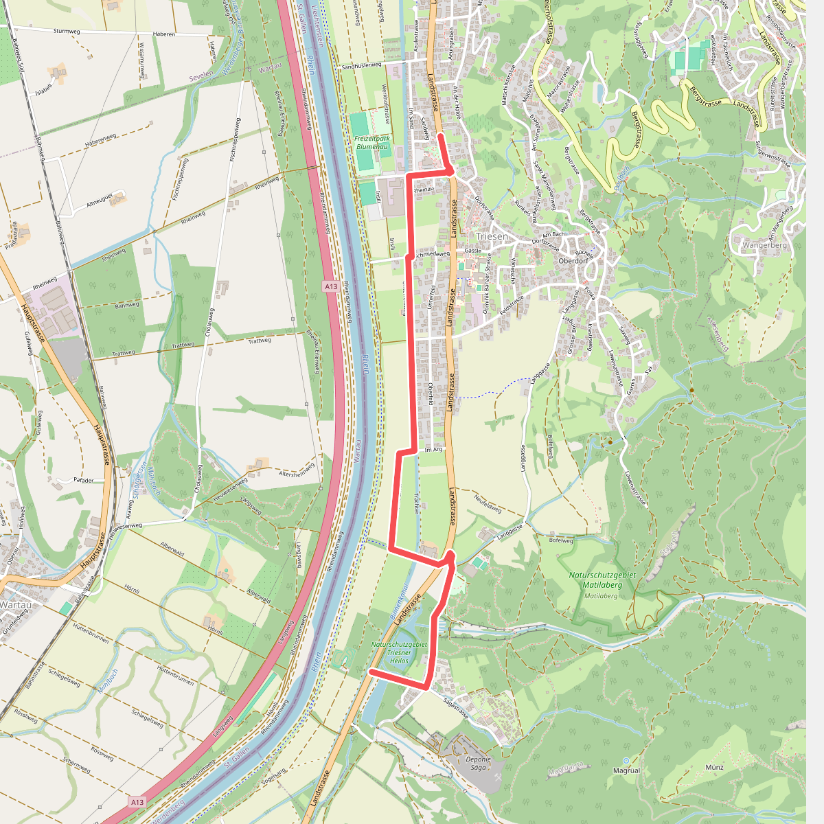 Landstrasse-Saege - Forst - Triesen Post