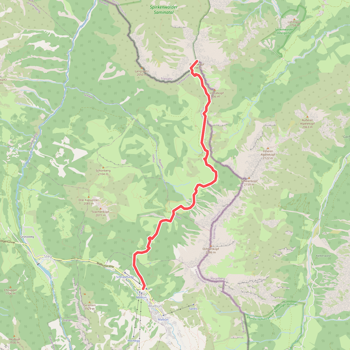 Galinakopf - Malbun Bergbahnen