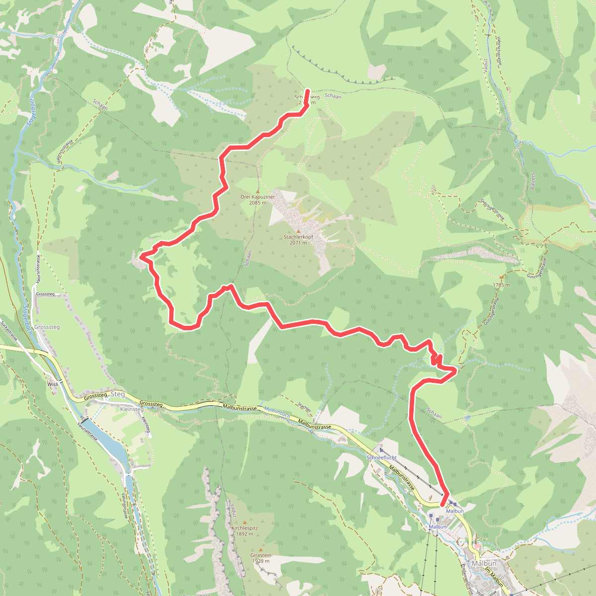 Malbun Bergbahnen - Bergle - Schoenberg
