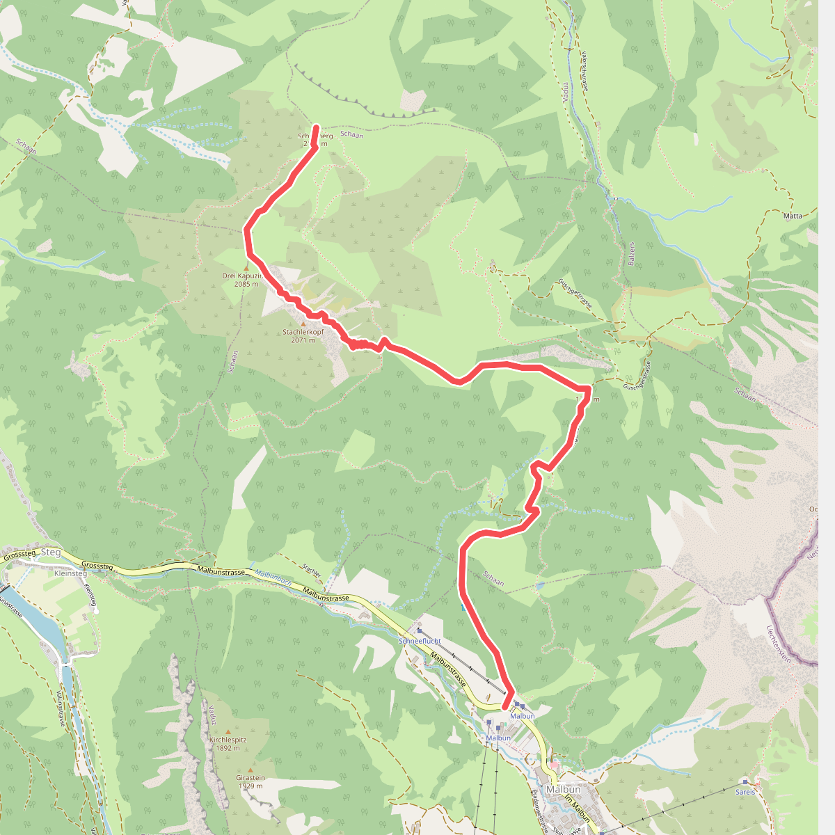Malbun Bergbahnen - Sassfoerkle - Schoenberg