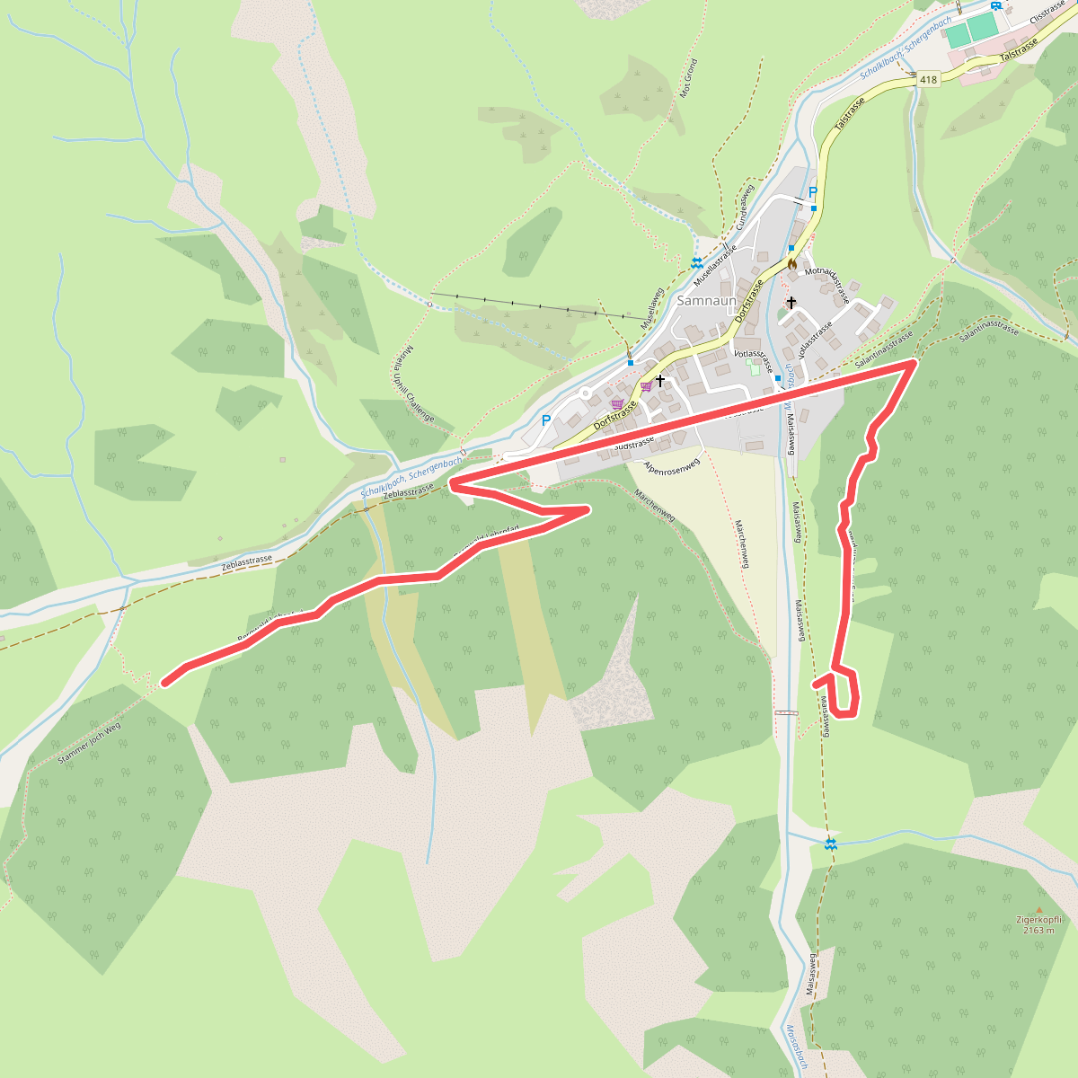 Bergwald Lehrpfad