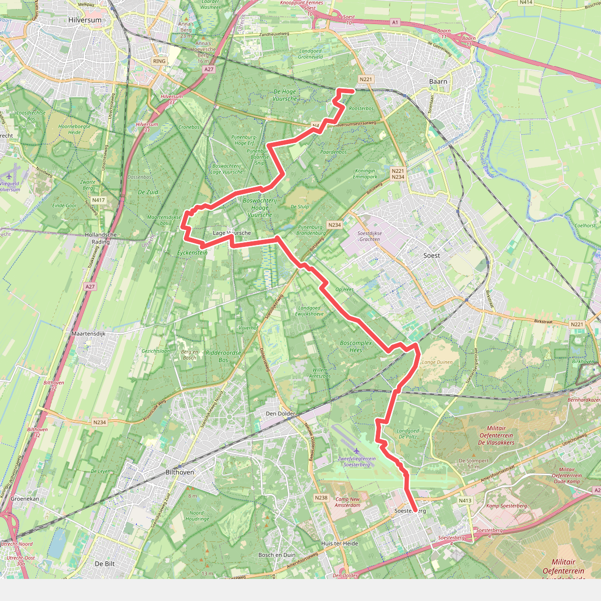 Baarn - Soesterberg · Trekvogelpad etappe 10