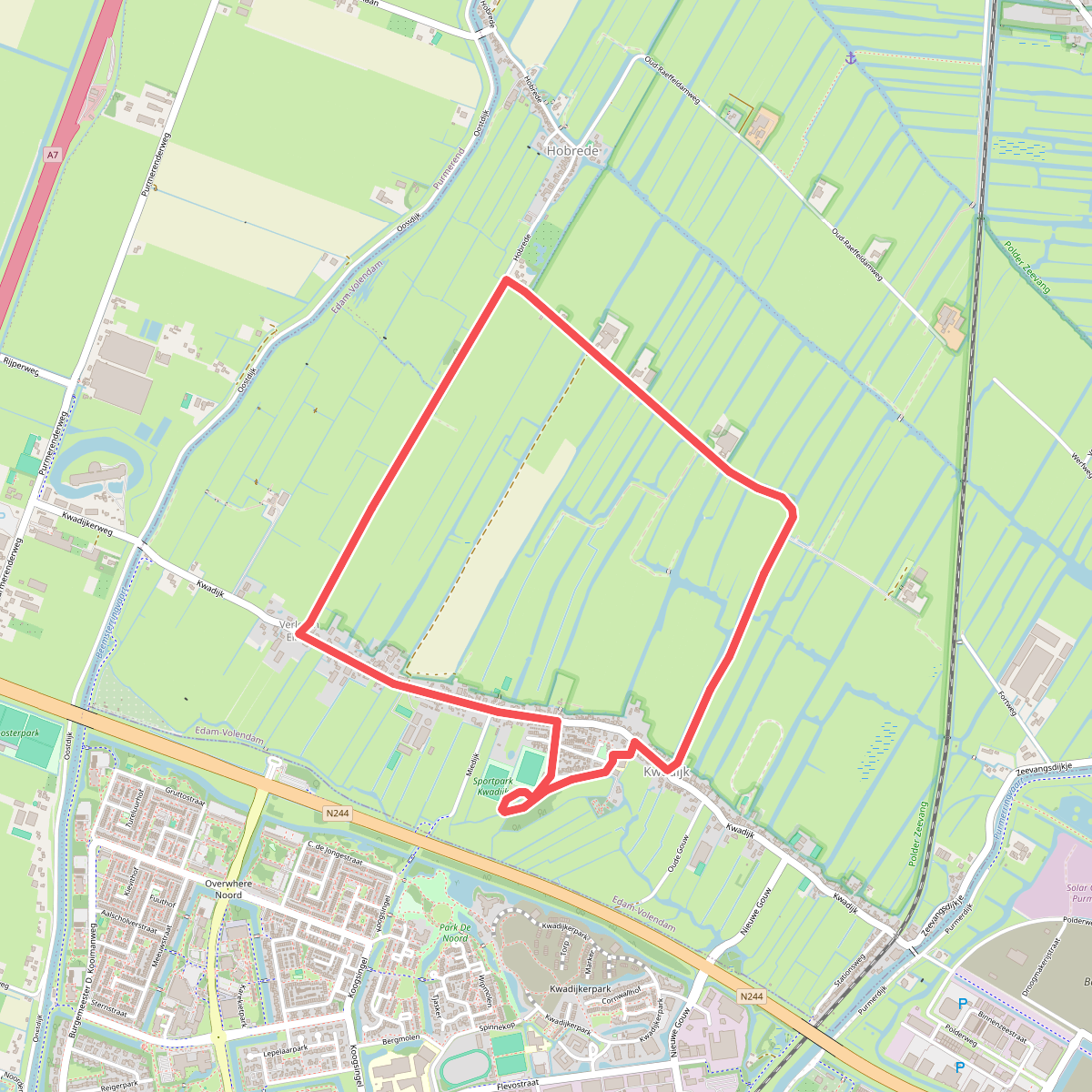 Ommetje Kwadijk (rood)