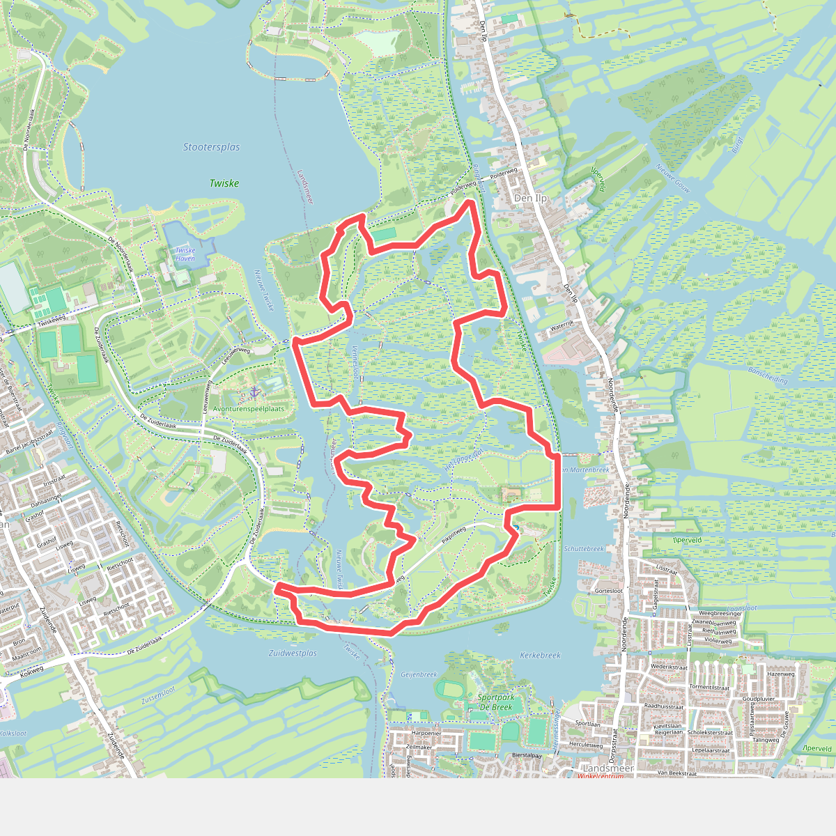Marsenroute (groen)