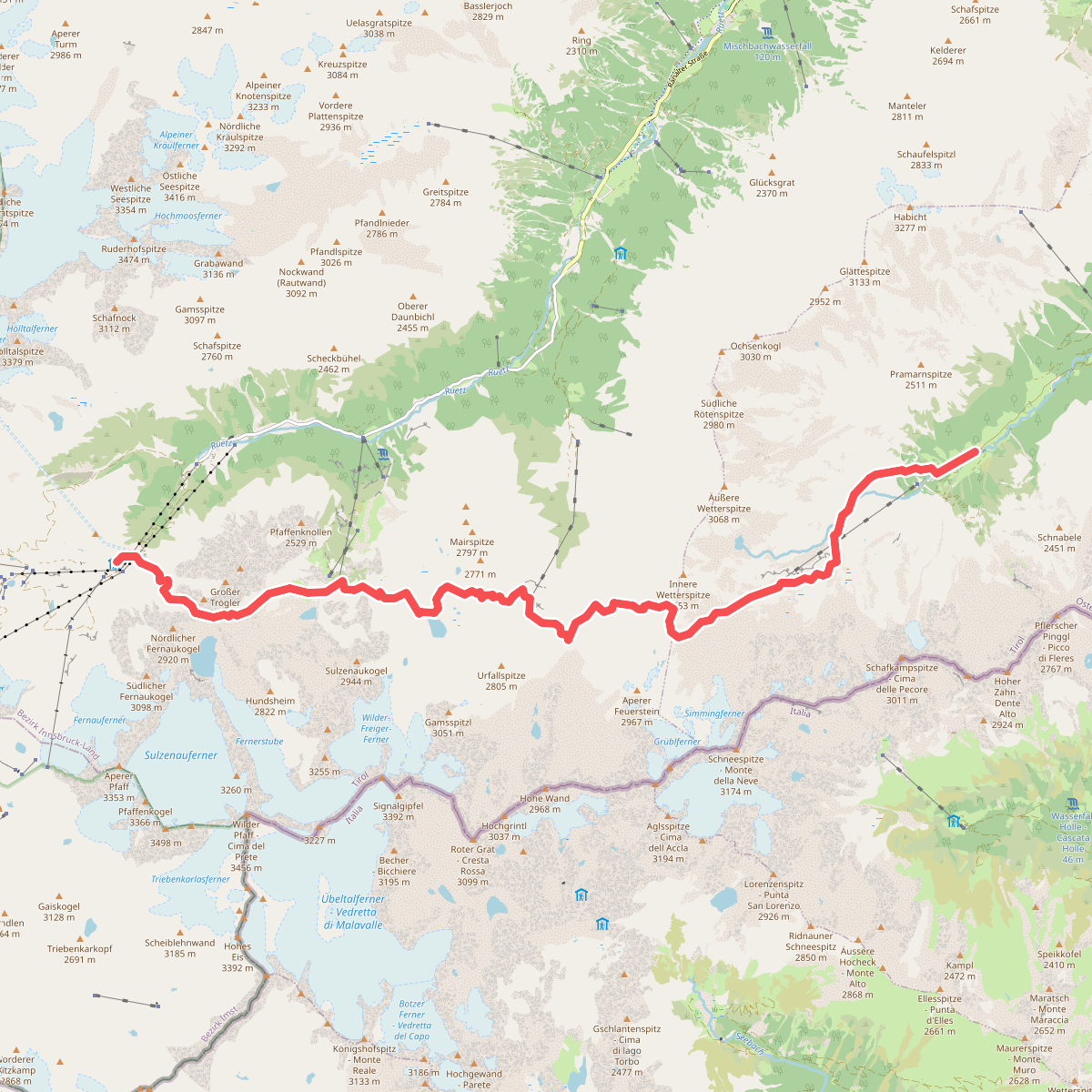 Wanderweg 102 - Stubai