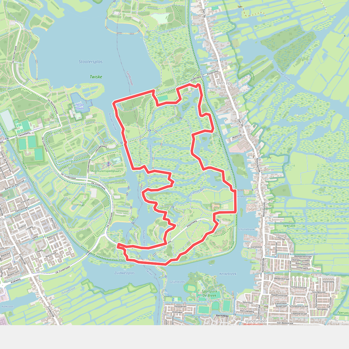 Marsenroute (groen)