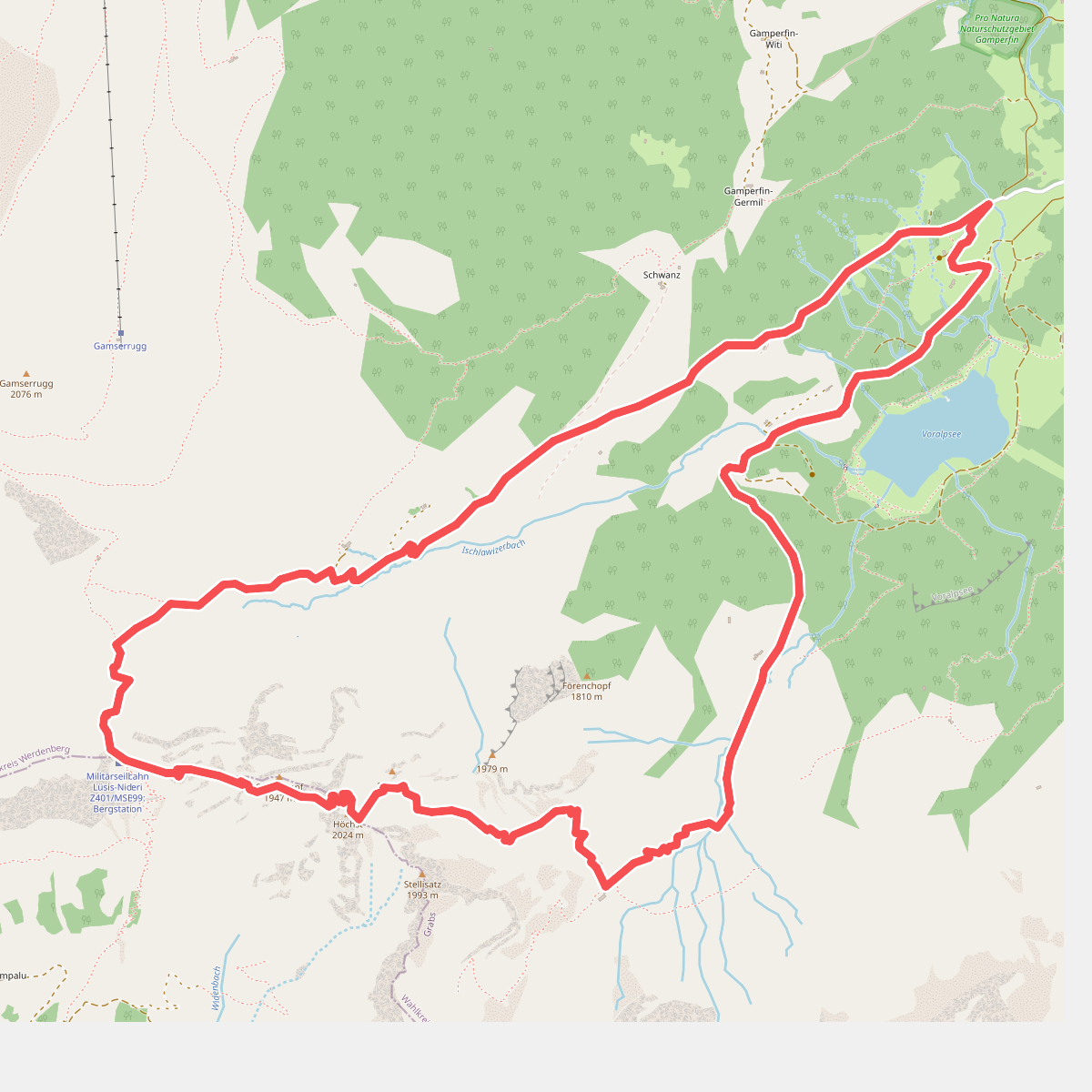 Voralp - Niederipass - Höchst - Voralp