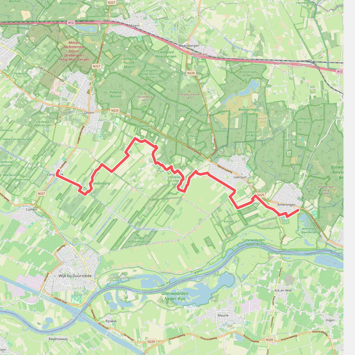 Langbroek - Amerongen · Trekvogelpad etappe 13