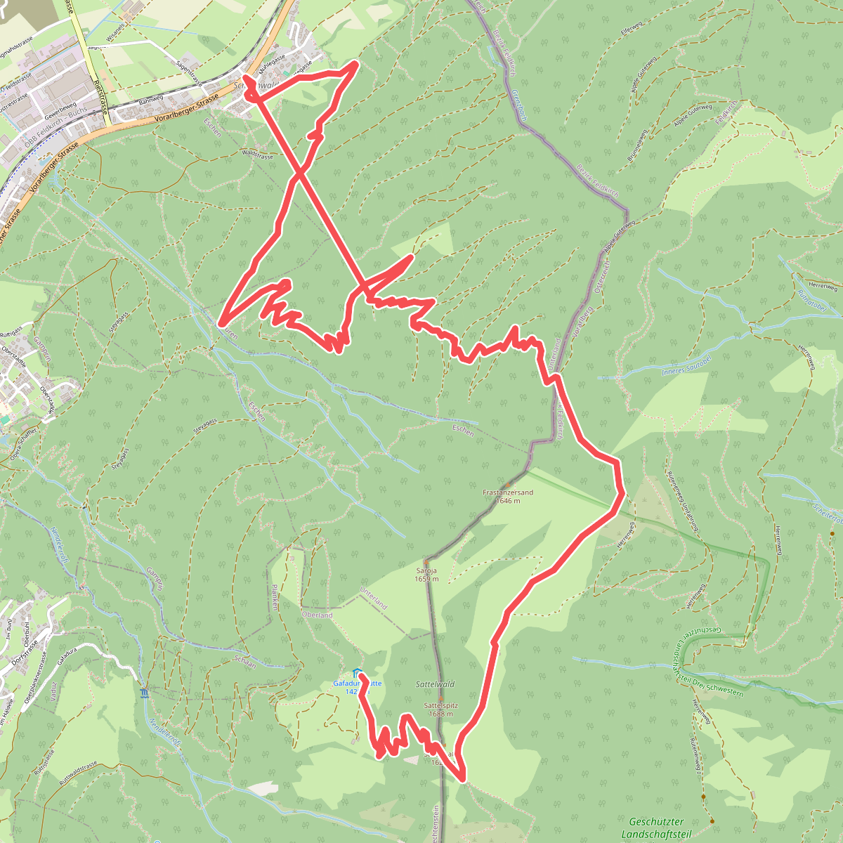 Gafadurahuette - Hinteraelpele (A) - Schaanwald