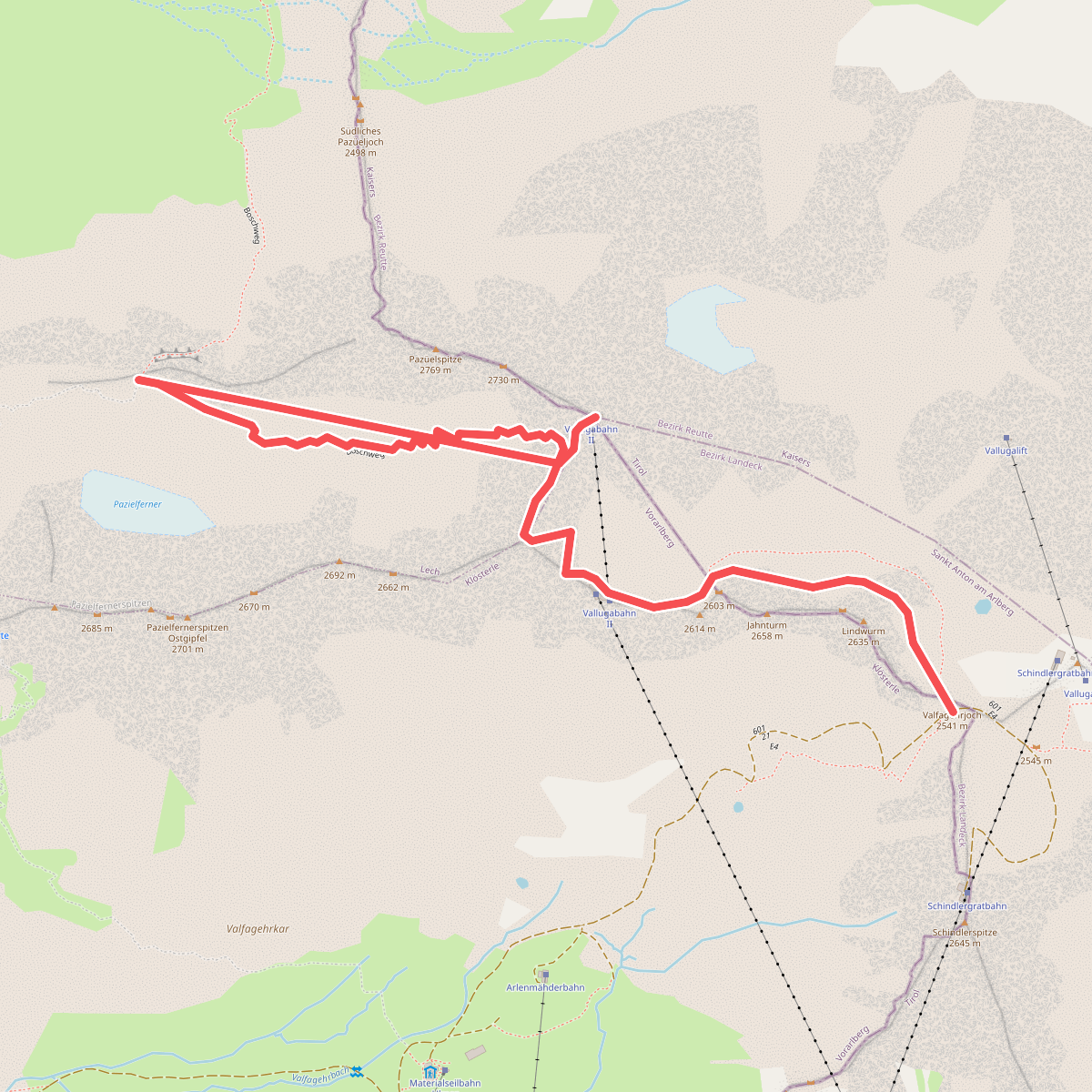 Nordalpenweg Vallugavariante