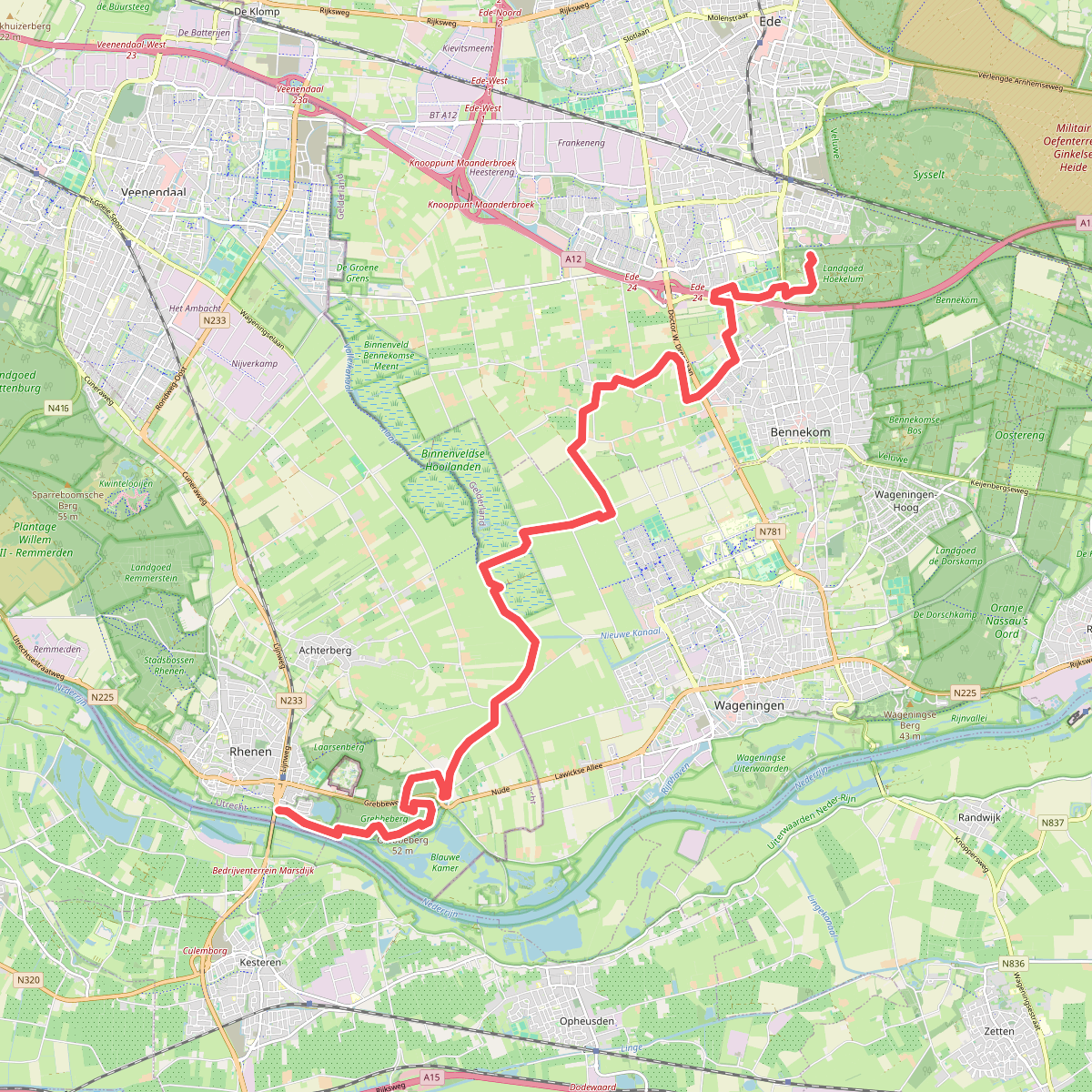 Rhenen - Ede · Trekvogelpad etappe 15