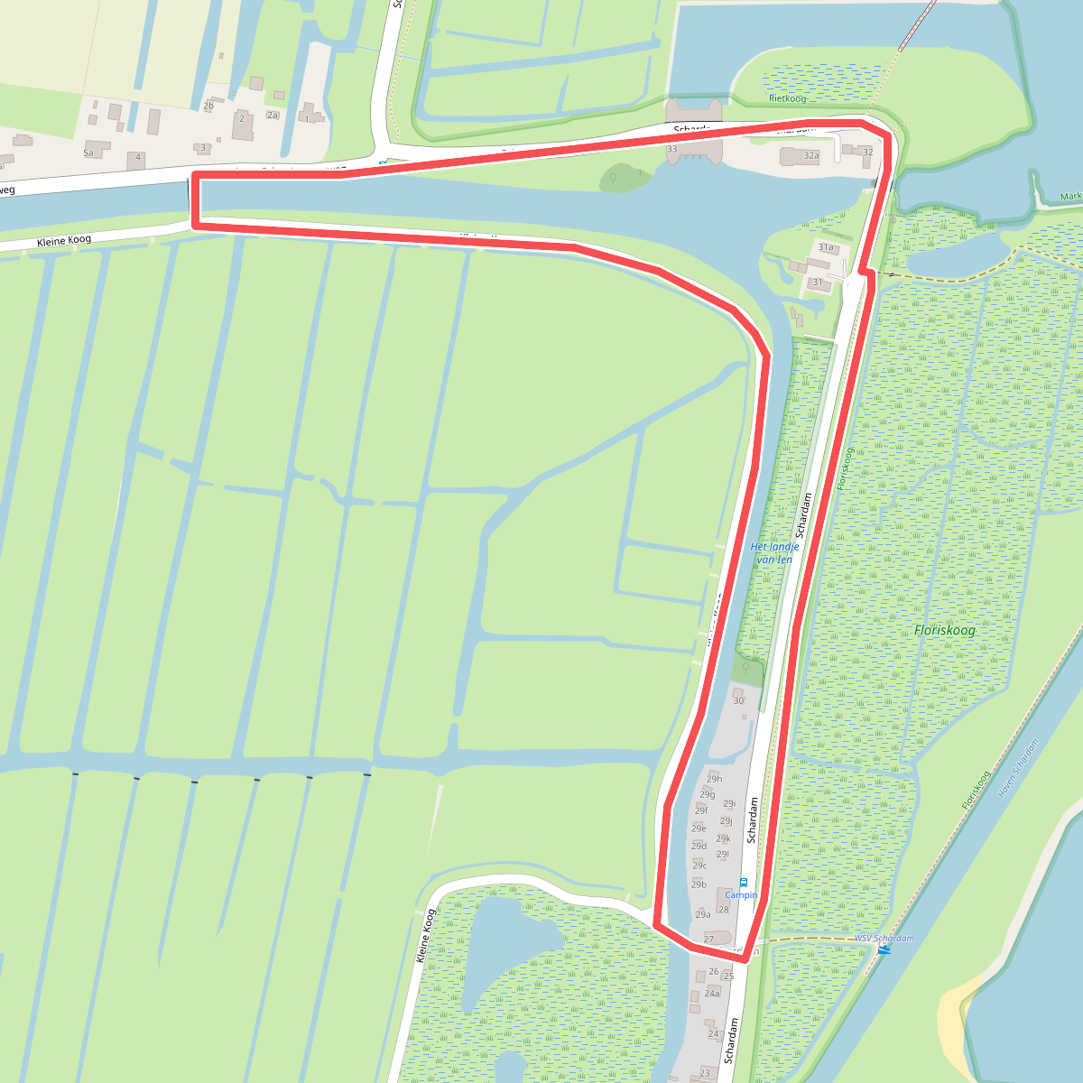 Ommetje Schardammerkoog (paars)