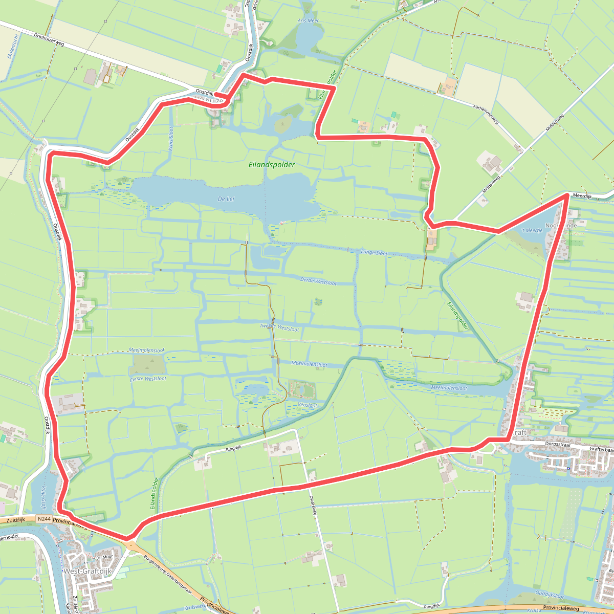 Grafterroute (rood)