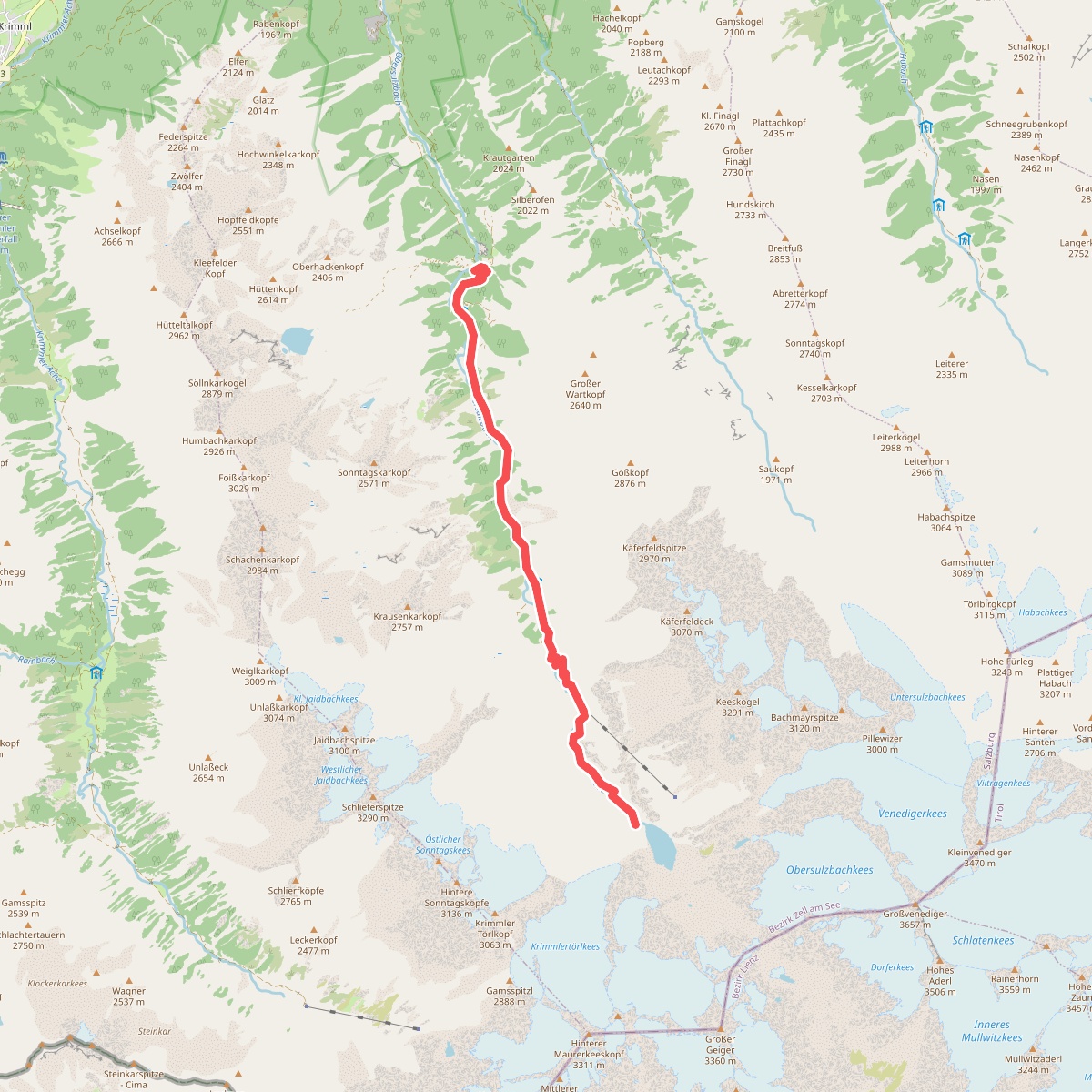 Gletscherlehrweg Obersulzbachtal