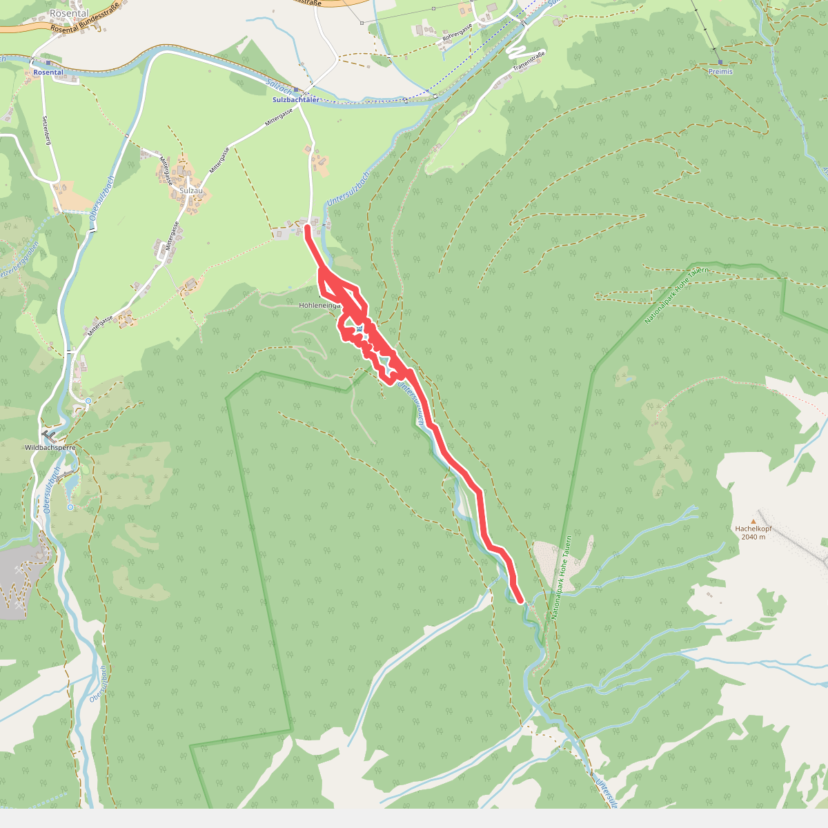 Schaubergwerk Hochfeld am Knappenweg Untersulzbachtal