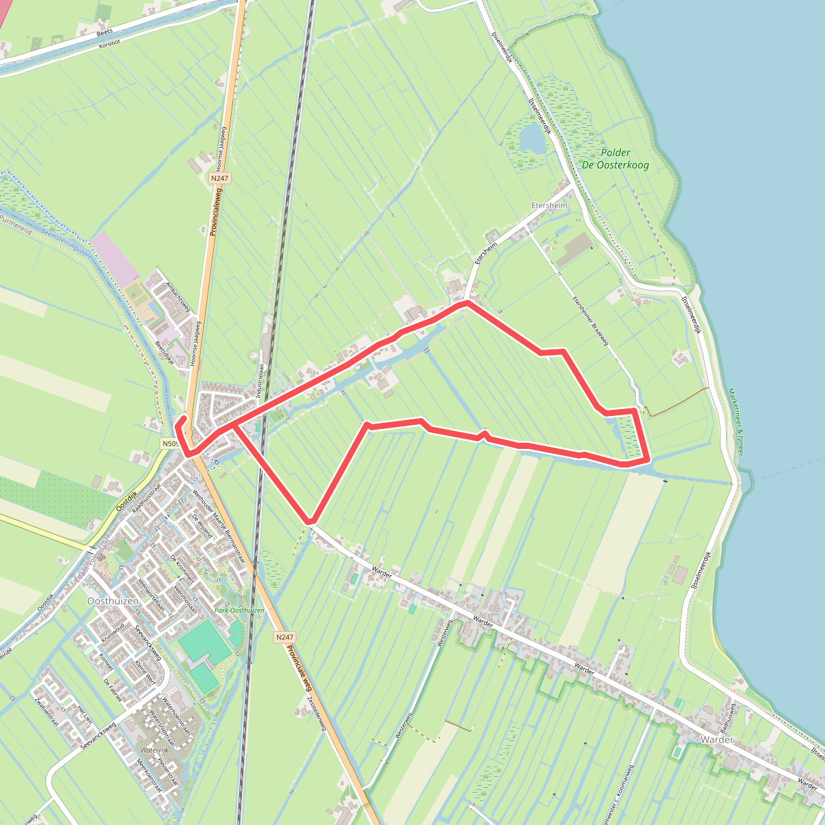 Pontjesroute (paars)