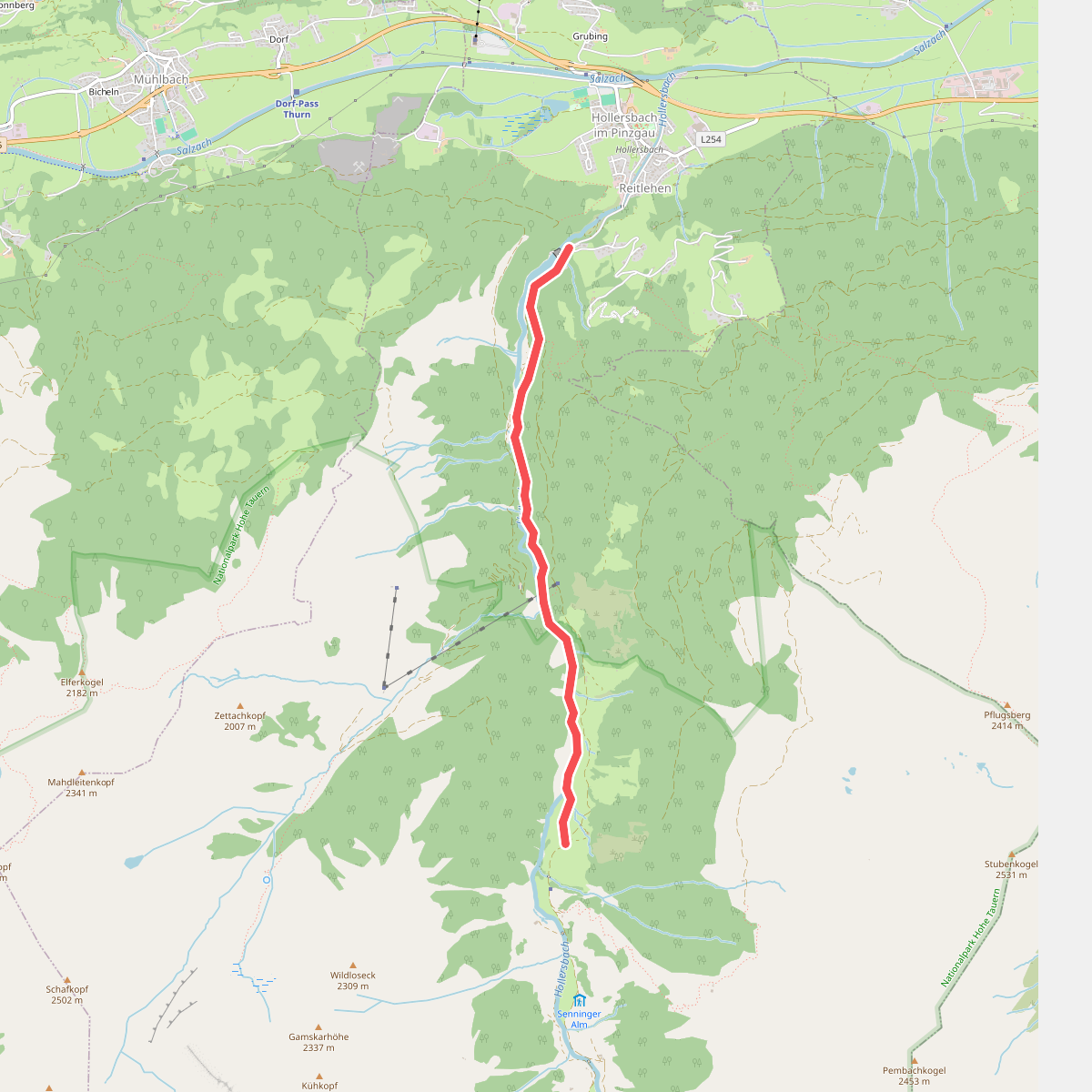 Bachlehrweg Hollersbach (kurze Wanderung)