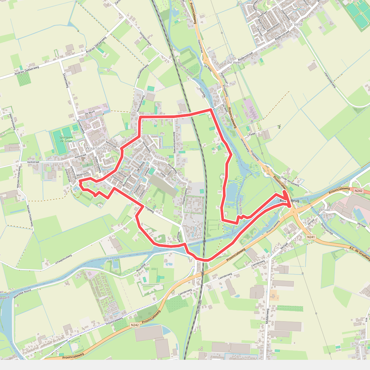 Klein Rondje Waarland (groen)