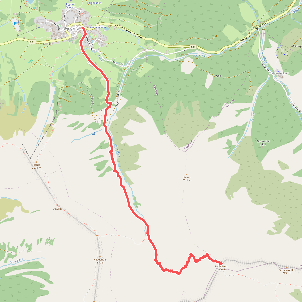 612 Berwang - Roter Stein