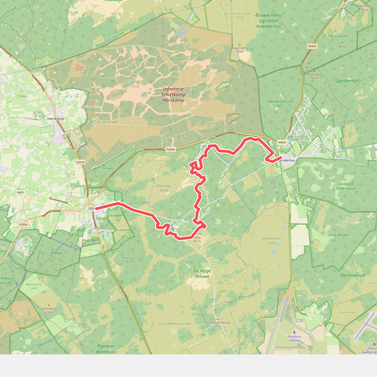 Otterlo - Hoenderloo · Trekvogelpad etappe 17